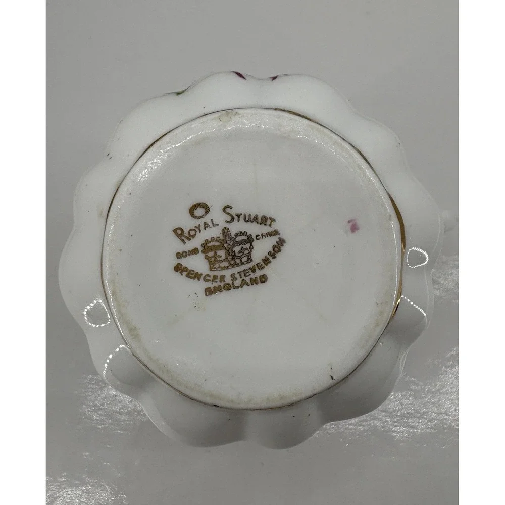 Vintage Royal Stuart Spencer Stevenson Bone China Creamer‎ Roses